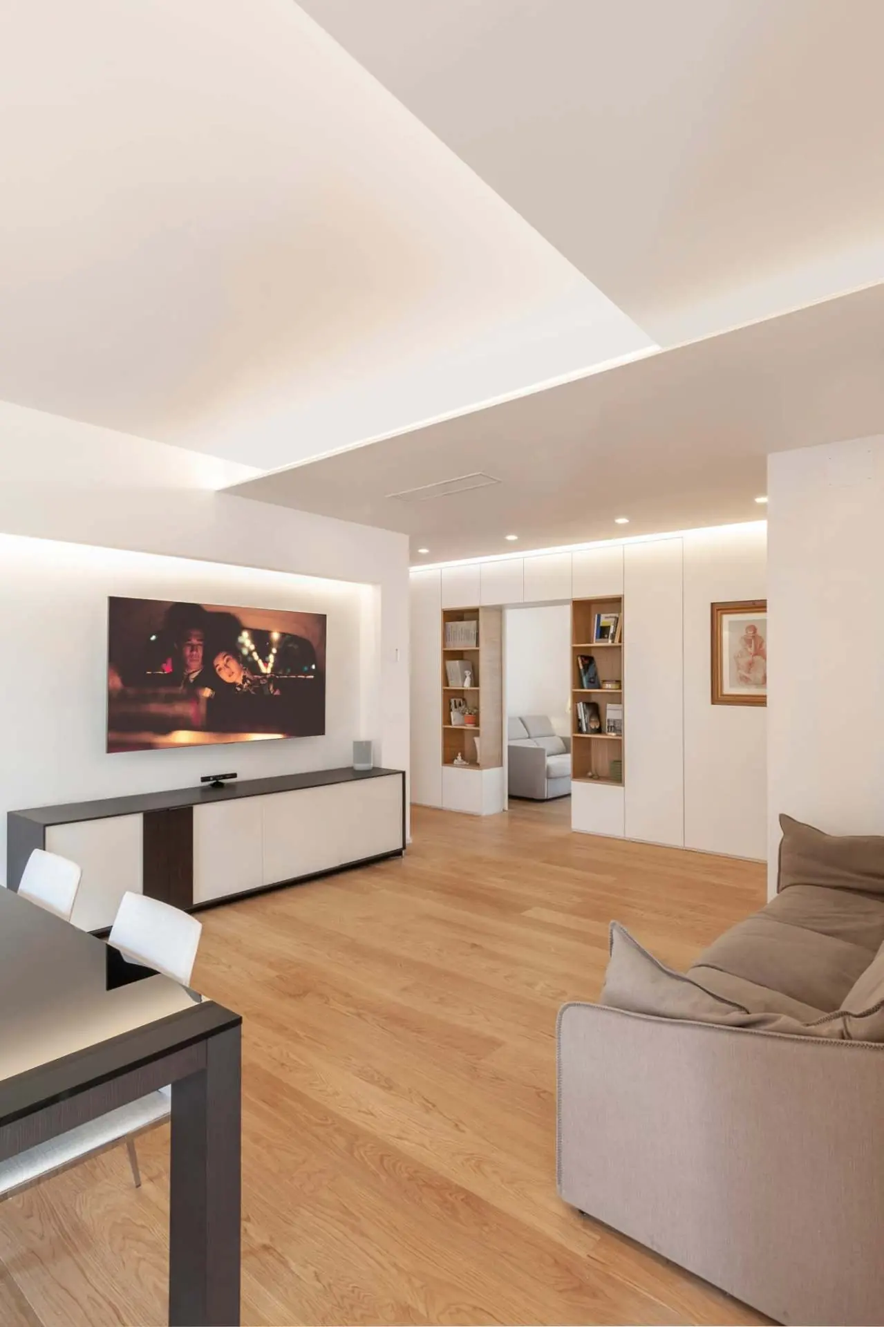 Vista d'insieme del living open space
